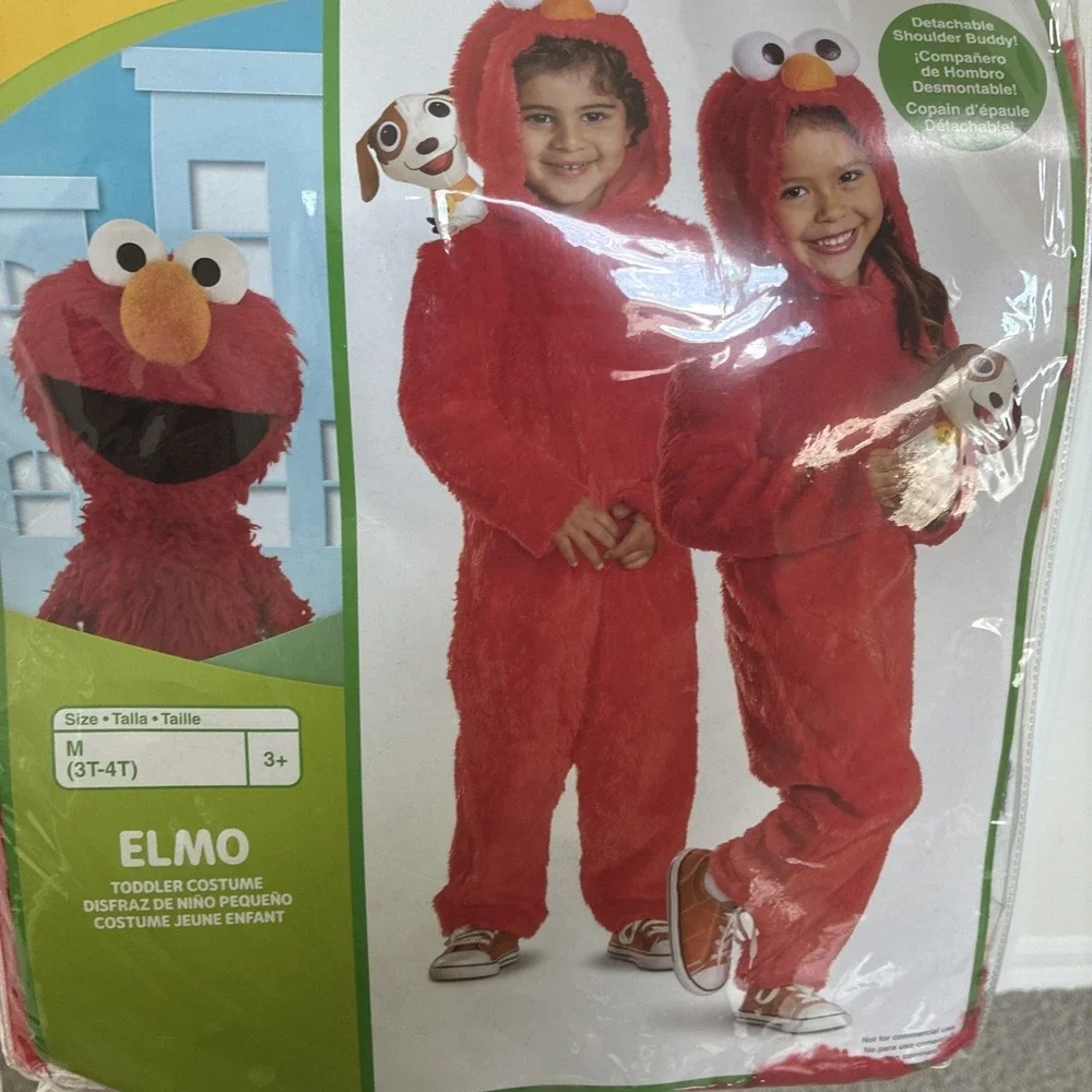 Sesame Street Elmo w/ Tango Classic Toddler Costume Size M 3T-4T NEW